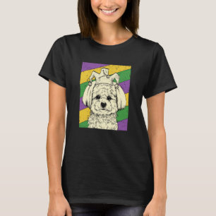 Maltese Jester Mardi Gras Dog Mom or Dad T-Shirt