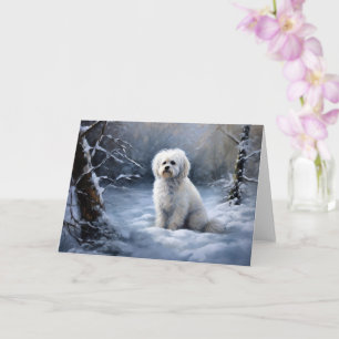 Maltese Let It Snow Christmas Card