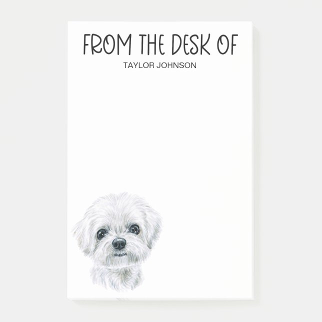 Maltese Lover Post-it Notes (Front)