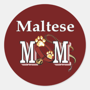 Maltese MOM Gifts Classic Round Sticker
