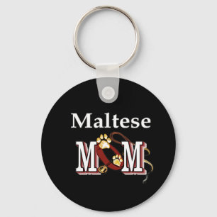 Maltese MOM Gifts Keychain