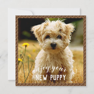 Maltese New Puppy Card