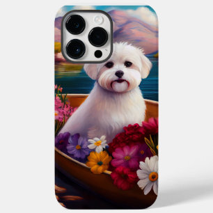 Maltese on a Paddle: A Scenic Adventure Case-Mate iPhone 14 Pro Max Case
