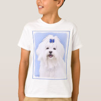 Maltese Painting - Cute Original Dog Art