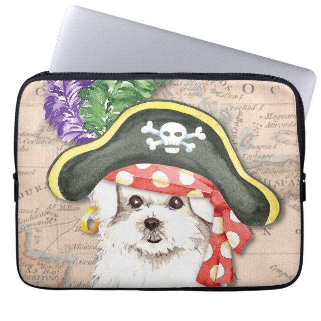 Maltese Pirate Laptop Sleeve (Front)