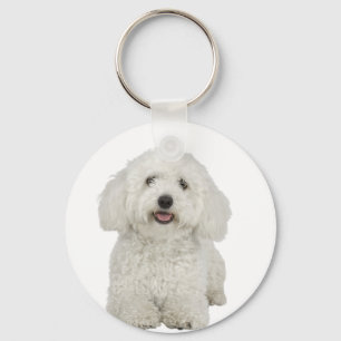 Maltese Portrait Keychain