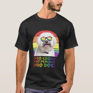 Maltese Pro Choice Pro Feminism Pro Dogs LGBTQ Fem T-Shirt