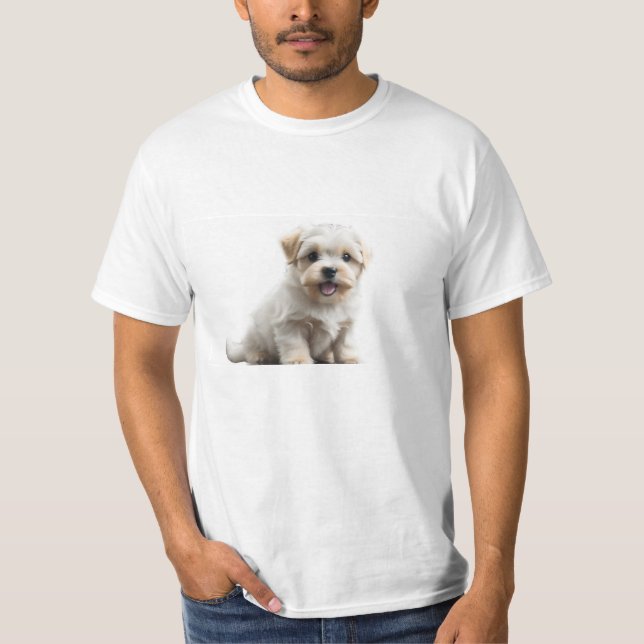 Maltese Puppy T-Shirt (Front)