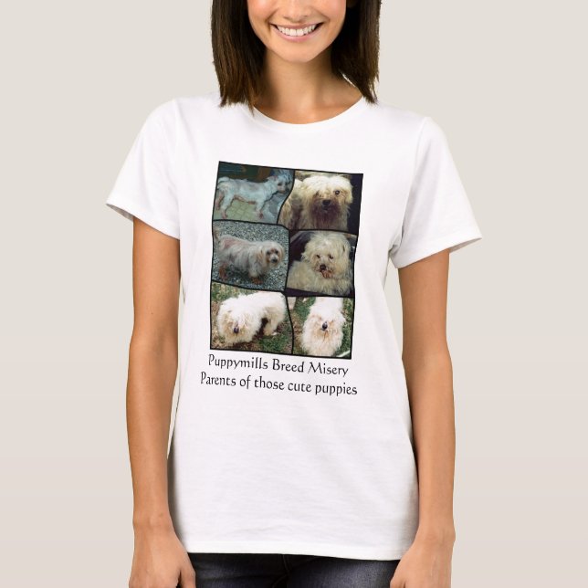 Maltese puppymill rescue T-Shirt (Front)