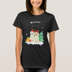 Maltese Reindeer Xmas Light Christmas Ornaments Xm T-Shirt