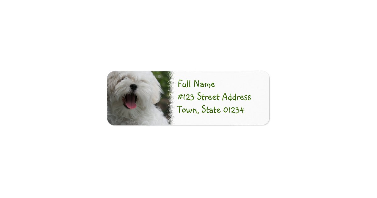 Maltese Return Address Label Zazzle