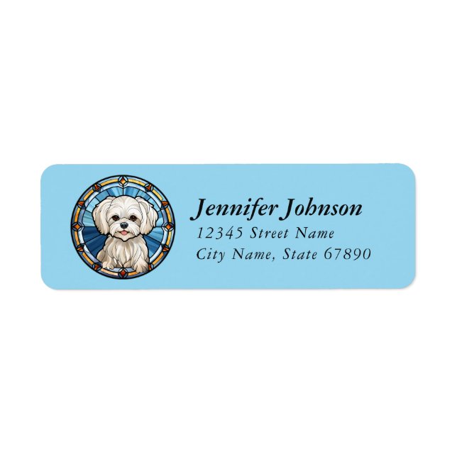 Maltese Return Address Labels (Front)