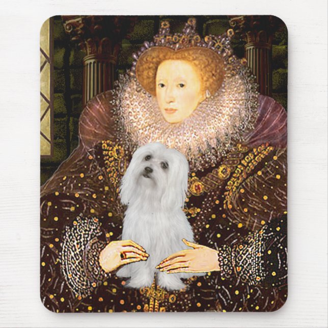 Maltese (SD) - Queen Mouse Pad (Front)