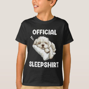 Maltese Sleepshirt Cute Dog Lover Pajama Sleepwear T-Shirt