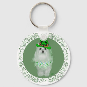 Maltese St. Patricks Day Keychain
