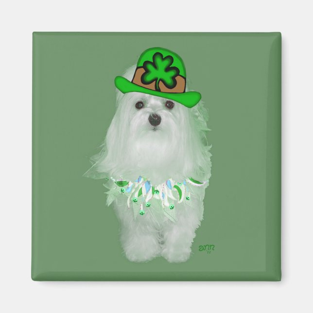 Maltese St. Patricks Day Magnet (Front)