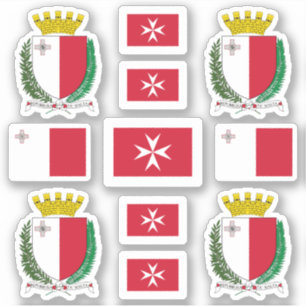 Maltese state symbols / coat of arms and flag