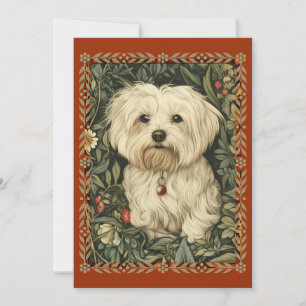 Maltese Vintage Floral Tapestry Invitation