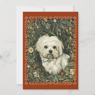 Maltese Vintage William Morris Style Floral Invitation