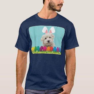 Maltese w Bunny Ears T-Shirt