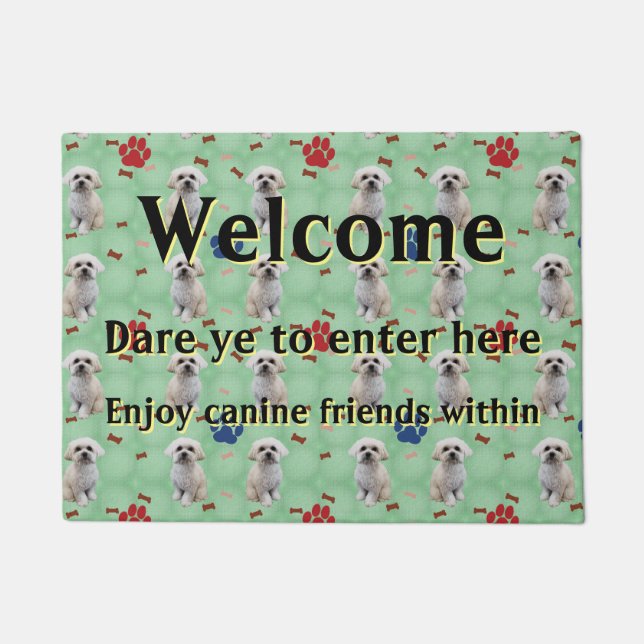 Maltese Welcome Doormat (Front)