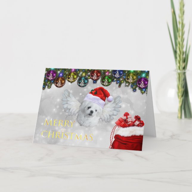 Maltese Wings Christmas Card (Front)
