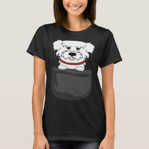Malteser Mama Dad Dog in Bag T-Shirt