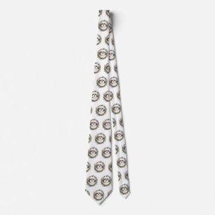 Malti Tzu Christmas Wreath Festive Pup Tie