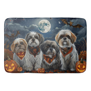 Malti Tzu Halloween Spooky Bath Mat