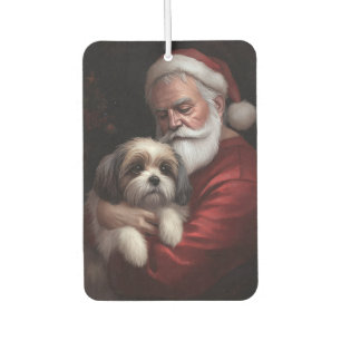 Malti Tzu With Santa Claus Festive Christmas Air Freshener