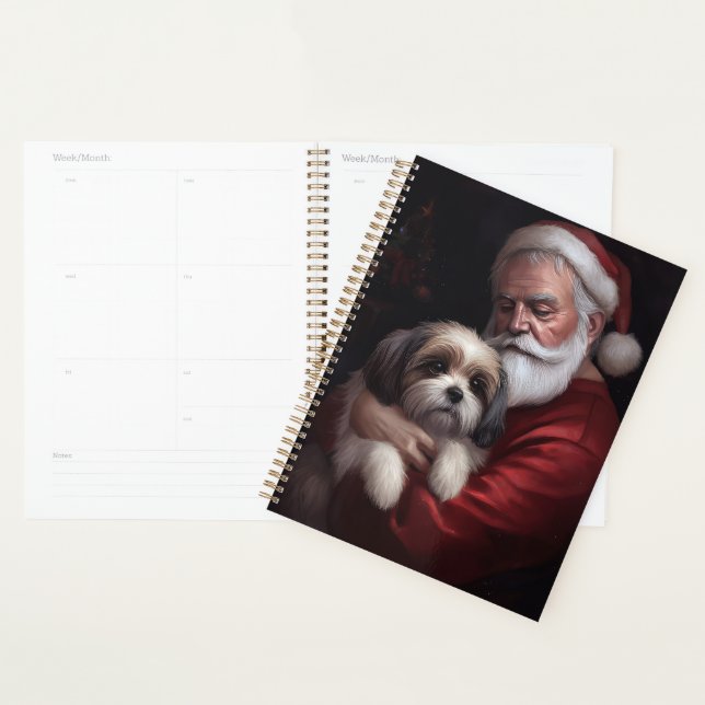 Malti Tzu With Santa Claus Festive Christmas Planner (Display)