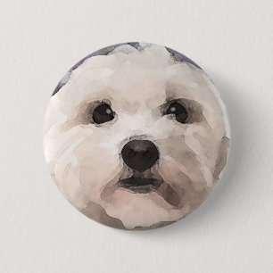 Maltipoo 2 Inch Round Button