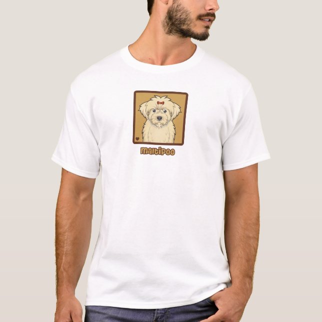 Maltipoo Cartoon T-Shirt (Front)