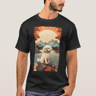 Maltipoo Dog Aesthetic Japanese Ukiyo e 6 T-Shirt