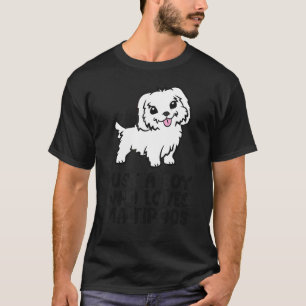 Maltipoo Dog Boy Just A Boy Who Loves Maltipoos T-Shirt