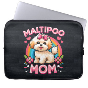 Maltipoo Dog Mom For Maltipoo Dog Owner Mama Mum Laptop Sleeve