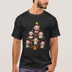 Maltipoo Merry Christmas Tree Dog Ornament Sweatsh T-Shirt