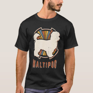 Maltipoo Vintage Classic Retro Dog Love T-Shirt