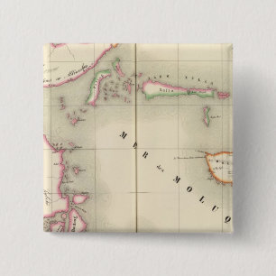 Maluku Oceania no 21 2 Inch Square Button