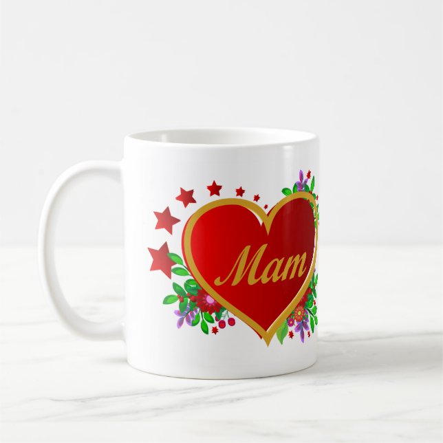 Mam - Mother's Day Coffee Mug (Left)