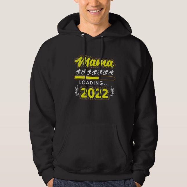 Mama 2022 Loading Mother Gaming Mum Pregnant  1 Hoodie (Front)