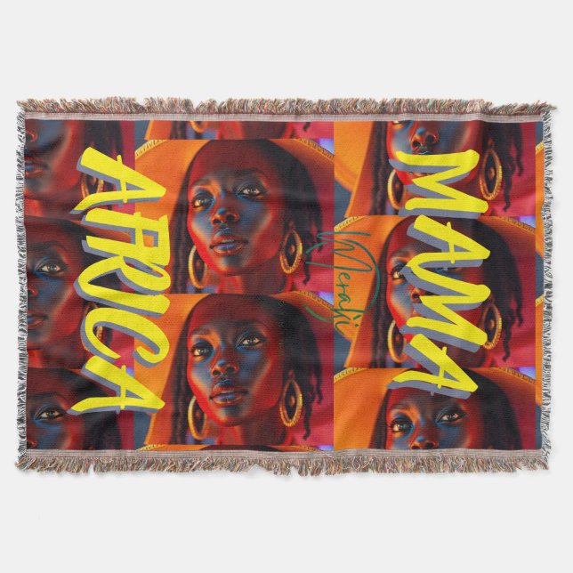 Mama Africa  Throw Blanket (Front)