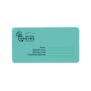 Mama Always Cooking Delicious Dishes Design       Label