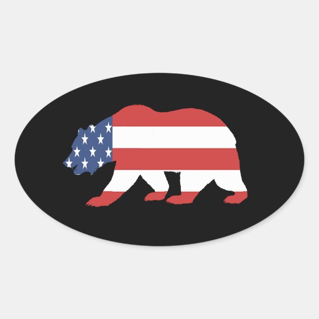 Mama America Oval Sticker (Front)