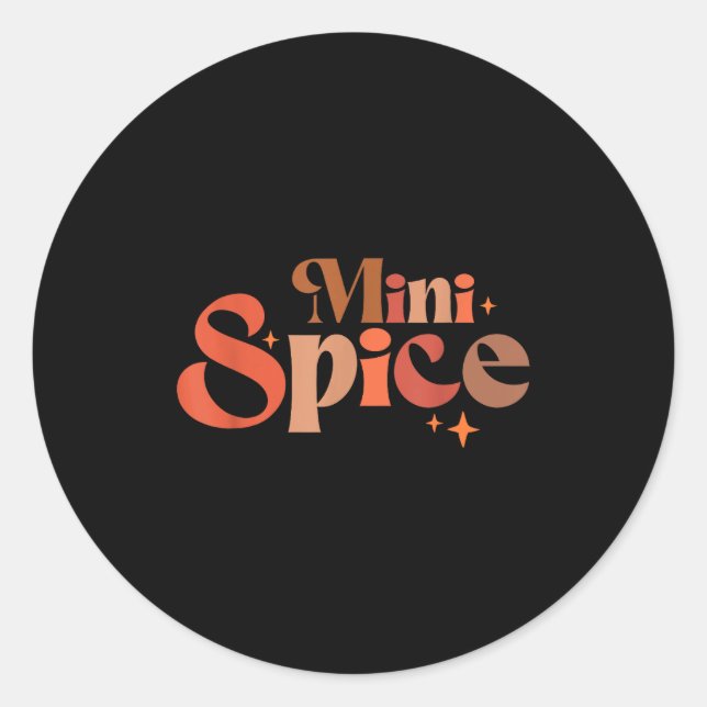 Mama &amp; Mini Pumpkin Sce Autumn Cozy Fall Seaso Classic Round Sticker (Front)