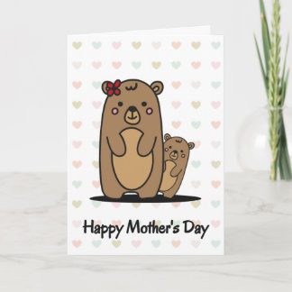 Mama and Baby Bear | Mother's Day Greeting Card