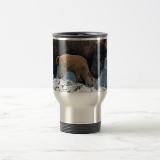 Mama and Baby Bison Travel Mug