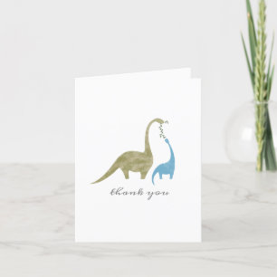 Mama and Baby Dinosaur Baby Shower Thank You