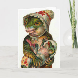 Mama and Baby Frog Card