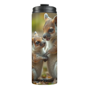 Mama And Baby Quokka Life Lessons, Thermal Tumbler